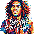 Bob Marley Portrait WPAP Pop Art #1