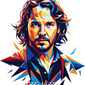 Eddie Vedder in WPAP Pop Art